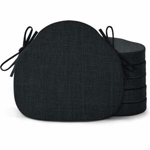 Shinnwa Kitchen Chair Cushions Set of 6,High-Resilience Foam Windsor Seat Pads